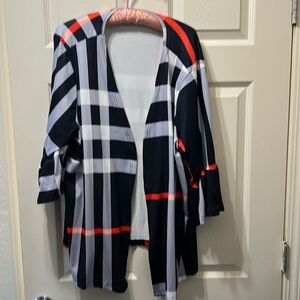 Women’s casual thin light cover-up sweater size 2X